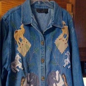 New Directions jean jacket size L